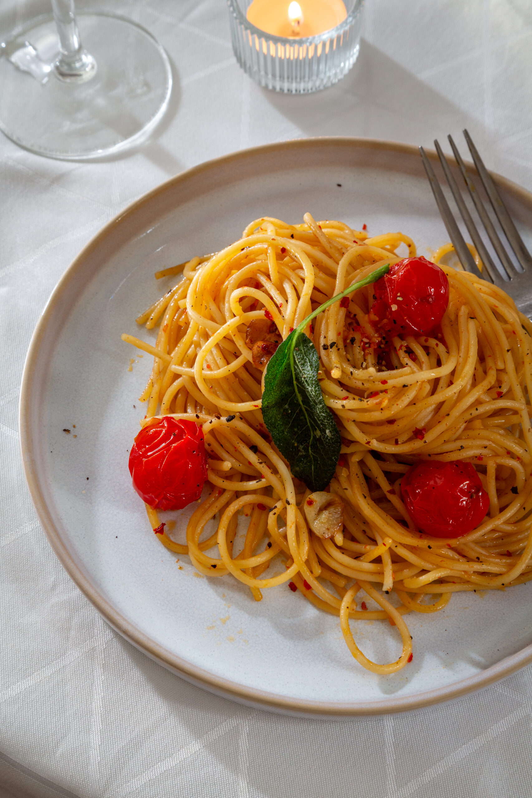 Spaghetti aglio e olio Detail