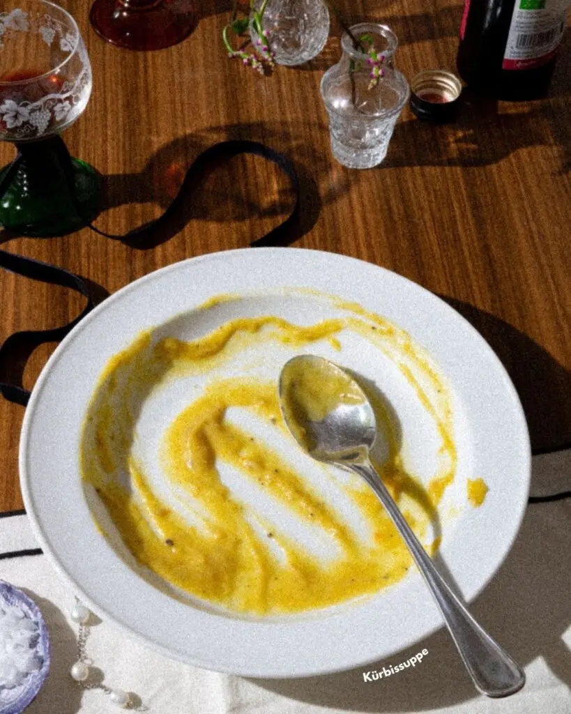 Kürbissuppe — der zweite Gang
